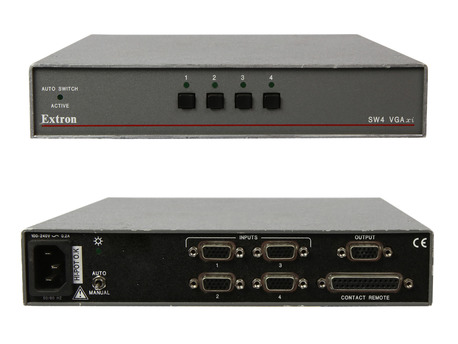 Extron SW4 VGA XI - VGA and Stereo Audio Switcher (1)